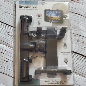 🆕️ Brookstone Black Tablet Headrest Holder